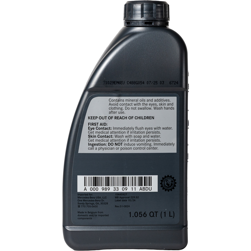 Mercedes Sprinter 5W-30 engine oil — full 12-liter case, MB 229.52 approved, OEM spec
