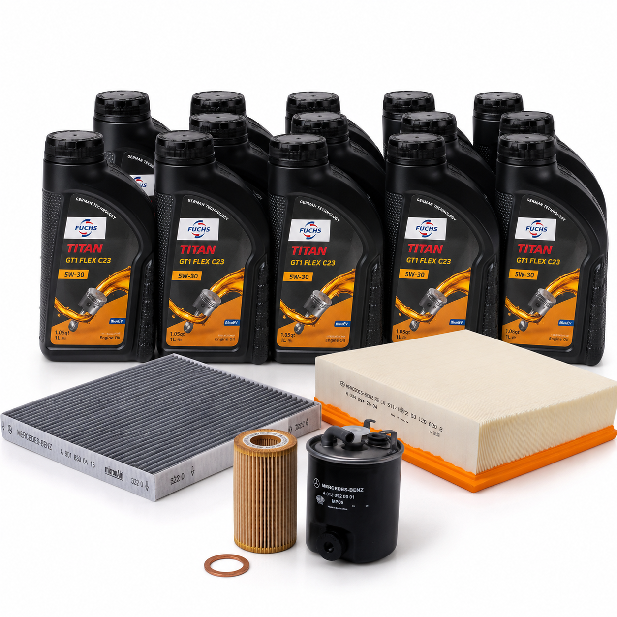 Sprinter Service B Kit — 2002–2003 (2.7L Diesel) — FUCHS 5W-30