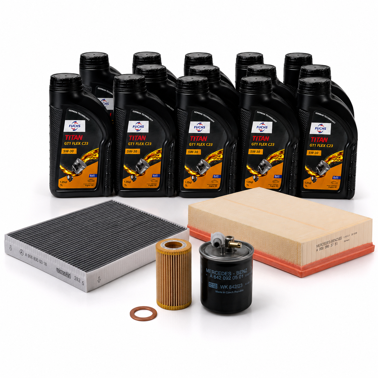 Sprinter Service B Kit — 2007–2009 (3.0L V6 Diesel) — FUCHS 5W-30
