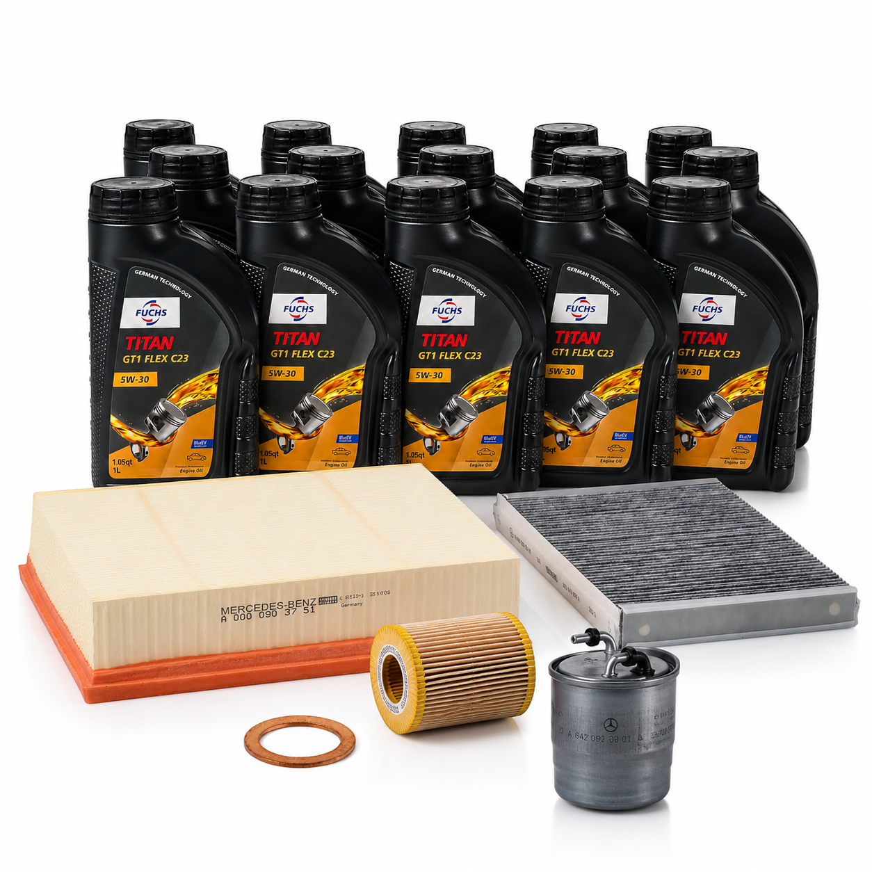 Sprinter Service B Kit — 2010–2011 (3.0L V6 Diesel) — FUCHS 5W-30